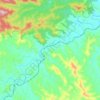 Mappa topografica Bulliac, altitudine, rilievo