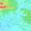 Mappa topografica Capriva del Friuli, altitudine, rilievo