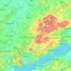 Mappa topografica Veszprém vármegye, altitudine, rilievo
