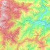 Mappa topografica Darjeeling Pulbazar, altitudine, rilievo