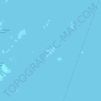 Mappa topografica Green Island, altitudine, rilievo