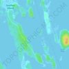Mappa topografica St. Helena Island, altitudine, rilievo
