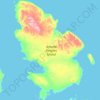 Mappa topografica Amund Ringnes Island, altitudine, rilievo