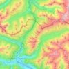 Mappa topografica Brennero, altitudine, rilievo