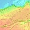 Mappa topografica Detroit - Shoreway, altitudine, rilievo