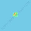 Mappa topografica Isole Tunb, altitudine, rilievo