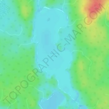 Mappa topografica Spadina Lake, altitudine, rilievo