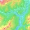 Mappa topografica Valle di Cadore, altitudine, rilievo