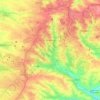 Mappa topografica Donec'k, altitudine, rilievo