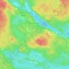 Mappa topografica Beaver Dam, altitudine, rilievo