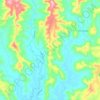 Mappa topografica Koonorigan, altitudine, rilievo