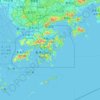Mappa topografica 龙岗区, altitudine, rilievo