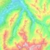 Mappa topografica Pontresina, altitudine, rilievo