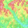 Mappa topografica Champlitte, altitudine, rilievo