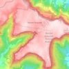 Mappa topografica Barren Grounds, altitudine, rilievo