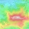 Mappa topografica Cerro El Volcán, altitudine, rilievo