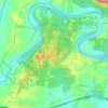 Mappa topografica Chuwar, altitudine, rilievo