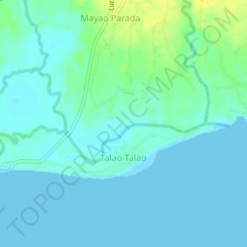 Mappa topografica Talao-Talao, altitudine, rilievo