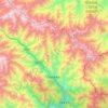 Mappa topografica 木座藏族乡, altitudine, rilievo