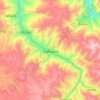Mappa topografica Chalhuanca, altitudine, rilievo