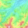 Mappa topografica Fornovo di Taro, altitudine, rilievo