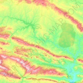 Mappa topografica Mestanza, altitudine, rilievo