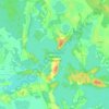 Mappa topografica Гидрологический заказник «Кривое», altitudine, rilievo