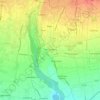 Mappa topografica Tezze sul Brenta, altitudine, rilievo