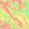 Mappa topografica 着晓乡, altitudine, rilievo