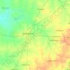 Mappa topografica Mangaung Metropolitan Municipality, altitudine, rilievo