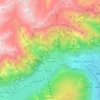 Mappa topografica Partschins, altitudine, rilievo