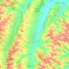 Mappa topografica Simorre, altitudine, rilievo