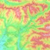 Mappa topografica Páramo del Sil, altitudine, rilievo