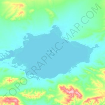 Mappa topografica 特拉什湖, altitudine, rilievo
