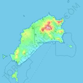Mappa topografica Porto Santo, altitudine, rilievo
