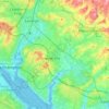 Mappa topografica Eastleigh, altitudine, rilievo
