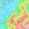 Mappa topografica Dornbirn, altitudine, rilievo