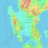 Mappa topografica Central Luzon, altitudine, rilievo