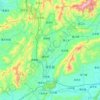 Mappa topografica 莲花县, altitudine, rilievo