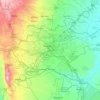 Mappa topografica Nairobi, altitudine, rilievo