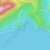 Mappa topografica Praia Brava, altitudine, rilievo
