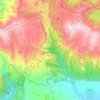 Mappa topografica Резерват Джендема, altitudine, rilievo