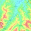 Mappa topografica Meldola, altitudine, rilievo