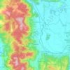 Mappa topografica Contigliano, altitudine, rilievo