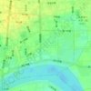 Mappa topografica 中山街街道, altitudine, rilievo