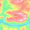 Mappa topografica Poiares, altitudine, rilievo