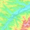 Mappa topografica L'Isle-Jourdain, altitudine, rilievo