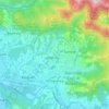 Mappa topografica Ponteranica, altitudine, rilievo