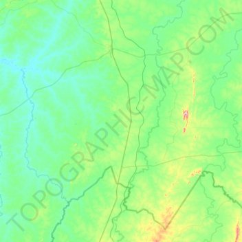Mappa topografica Talismã, altitudine, rilievo