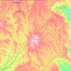 Mappa topografica Cristalina, altitudine, rilievo